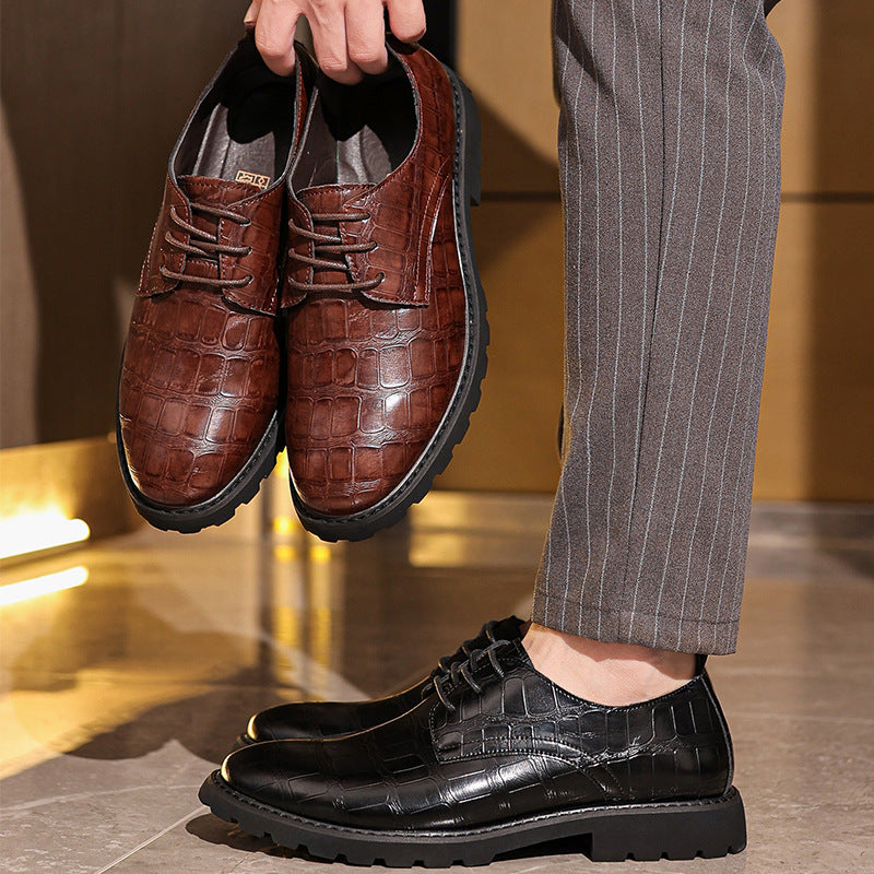 Cross-border leather shoes men's business men's shoes autumn and winter shoes British style casual men's formal shoes Amazon shoes wholesale