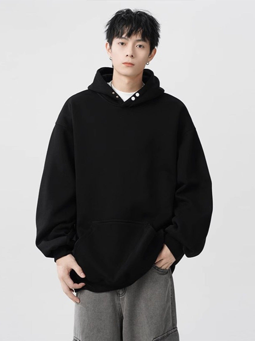 2024 American Heavy Hooded Sweater Men's Autumn Fashion Brand Casual Couple Hoodie High Street All-match Loose Jacket