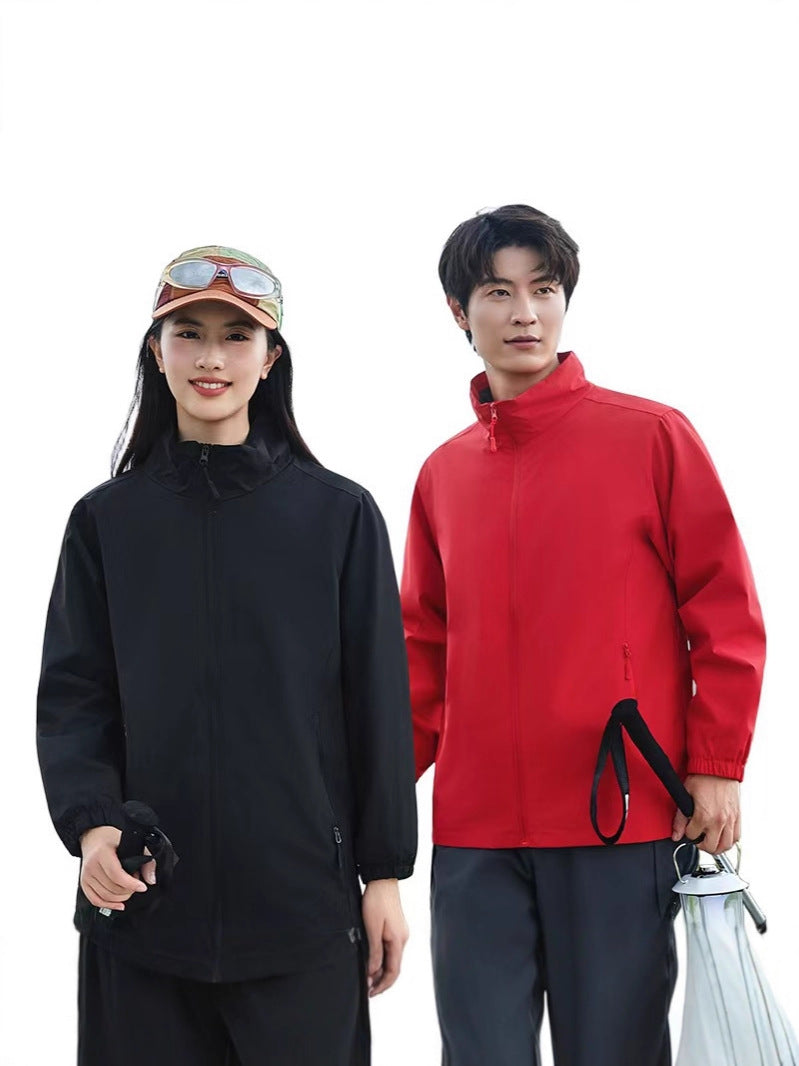 Jackets, Work Clothes, Printed Spring and Autumn Group Jackets, Jackets