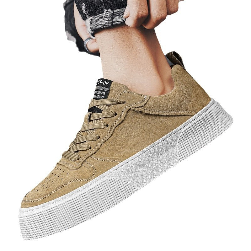 Men's Shoes Spring and Autumn New All-match Comfortable Thick Sole Lightweight Heightened Sneakers Casual Shoes