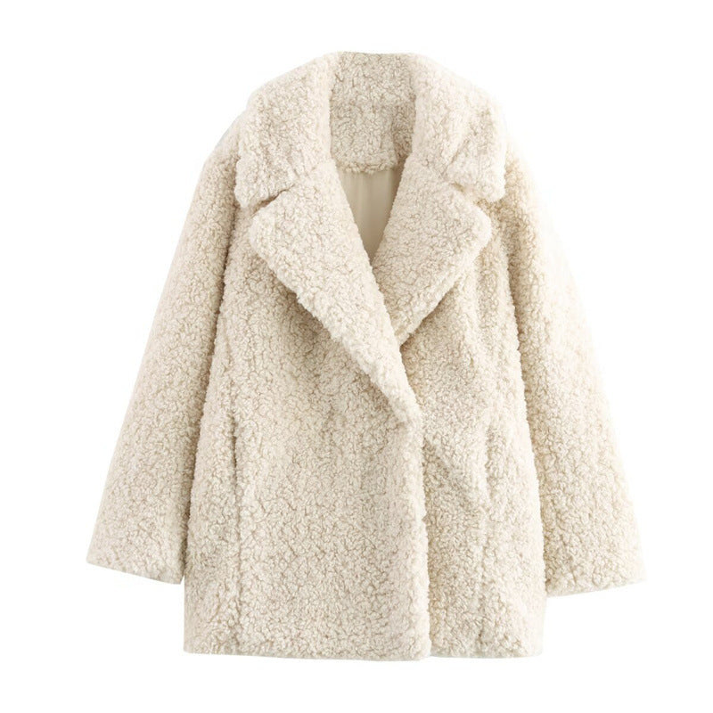 SAW AliExpress Independent Station Jacket Coat Women's Fashion Temperament Faux Fur Effect Short 4391855