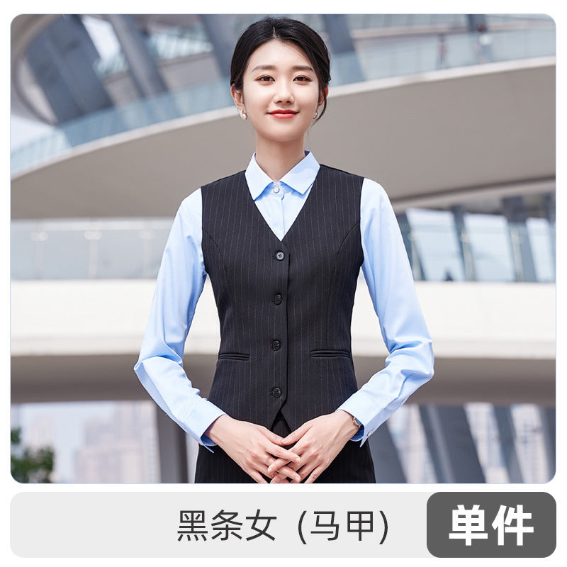 Autumn and winter new men's and women's same style business attire 4S shop business suit suit slim temperament hotel formal overalls