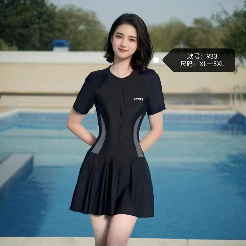Swimwear Women's High-end Sense Explosions Fashion Slim Swimwear Swimming Pool Special Belly Covering Skirt Swimwear