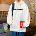 Cotton Hooded Sweater Men's Spring and Autumn 2024 New Loose Couple Hoodie Fashion Brand oversize American Jacket