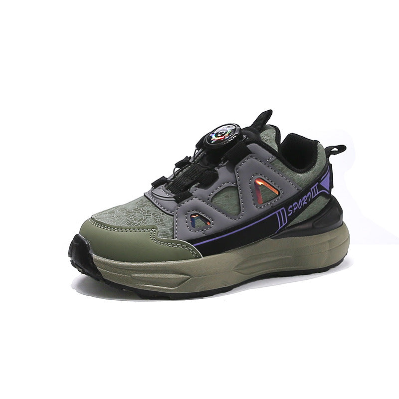 Boys' Shoes 2025 Spring & Fall New Kidsren's Sports Shoes for Middle and Large Kidsren Breathable Running Shoes Soft Sole Lightweight Sports Shoes for Women