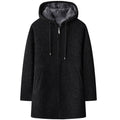 Good Quality Autumn and Winter New Men's Casual Mid-length Jacket All-match fleece-lined Coat Jacket 6619-P55