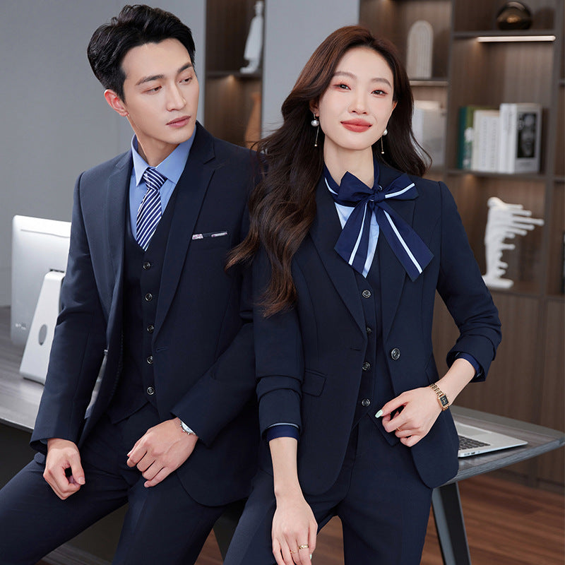 Toni Suit Self-Designed Factory Professional Attire Men's and Women's Suits Professional Attire Temperament Formal Wear Cross-Border Formal Wear Wholesale Dropshipping