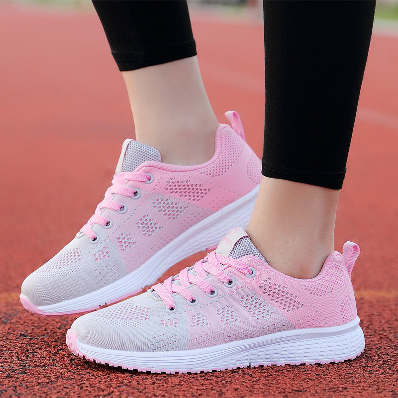 2024 Autumn New Sports Shoes Women's Outdoor Breathable Mesh Shoes Fashion Casual Shoes Women's Shoes Low-Top Women's Single Shoes