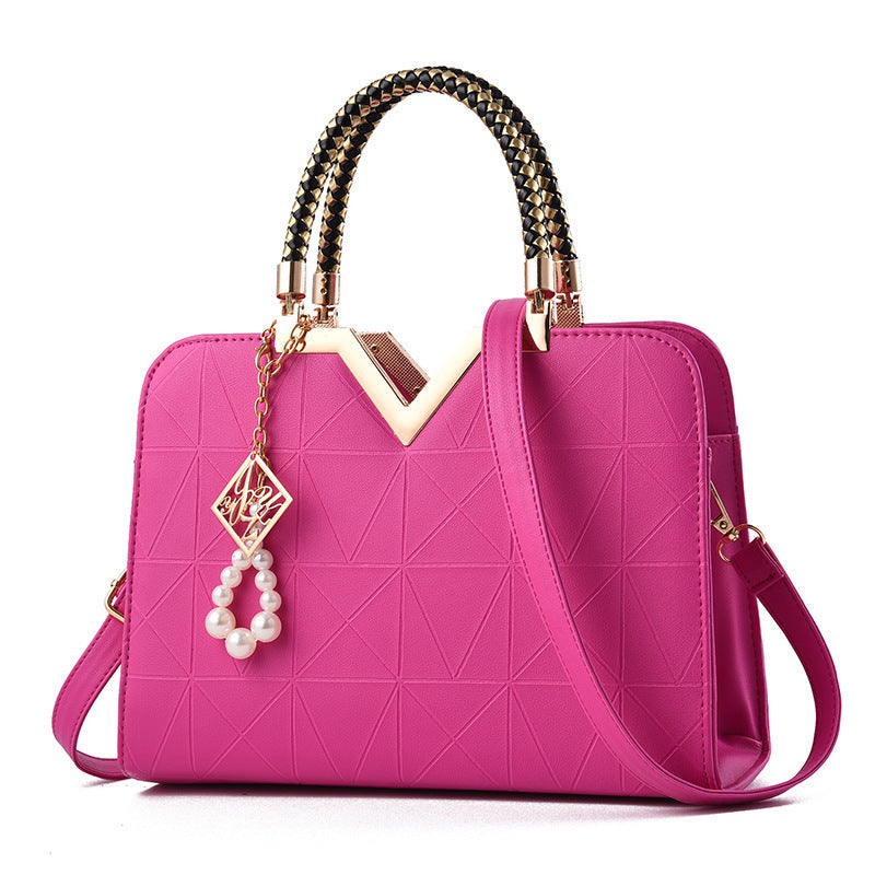 Cross-border ladies handbag trendy fashion shoulder bag simple messenger bag large capacity square bag wholesale bride bag