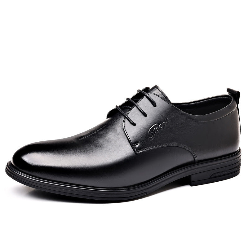 First layer cowhide men's business formal wear leather shoes leather commuter men's shoes administrative enterprises and institutions work leather shoes men