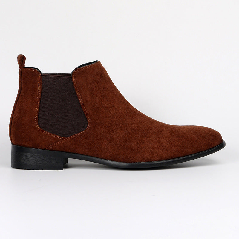 Men's Chelsea Boots Small Square Toe Men's Shoes All-match Fashion Men's Ankle Boots