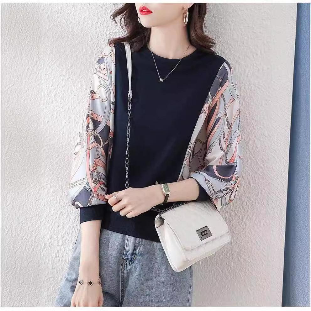 In-Stock 2026 New Women's Sweatshirt for Spring and Autumn, Fashionable Plus-Size Loose Top, Round Neck, Stylish for Moms