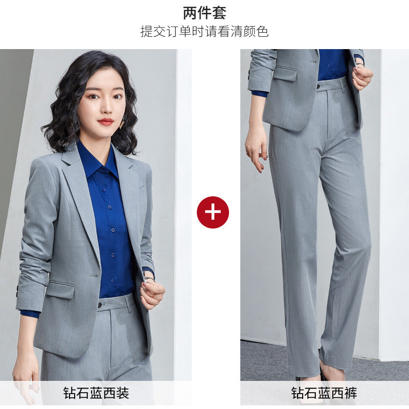 New Business Suit Men's Work Clothes Women's Black High-End Suit Suit Lawyer Teacher Work Professional Formal Wear