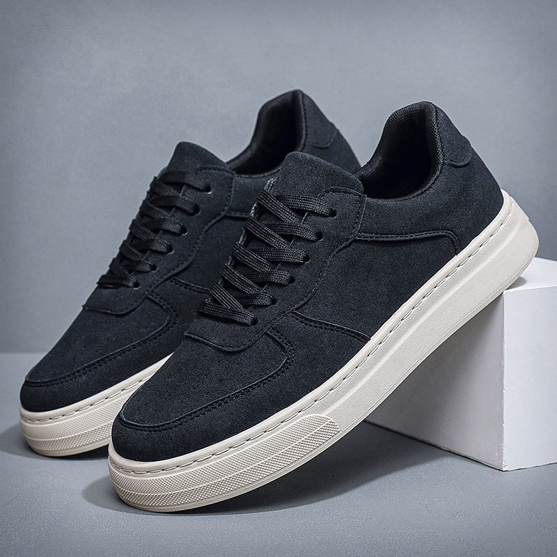 Men's autumn and winter casual shoes retro sneakers Four Seasons single shoes men's leather shoes outdoor hiking fashion trendy men's shoes