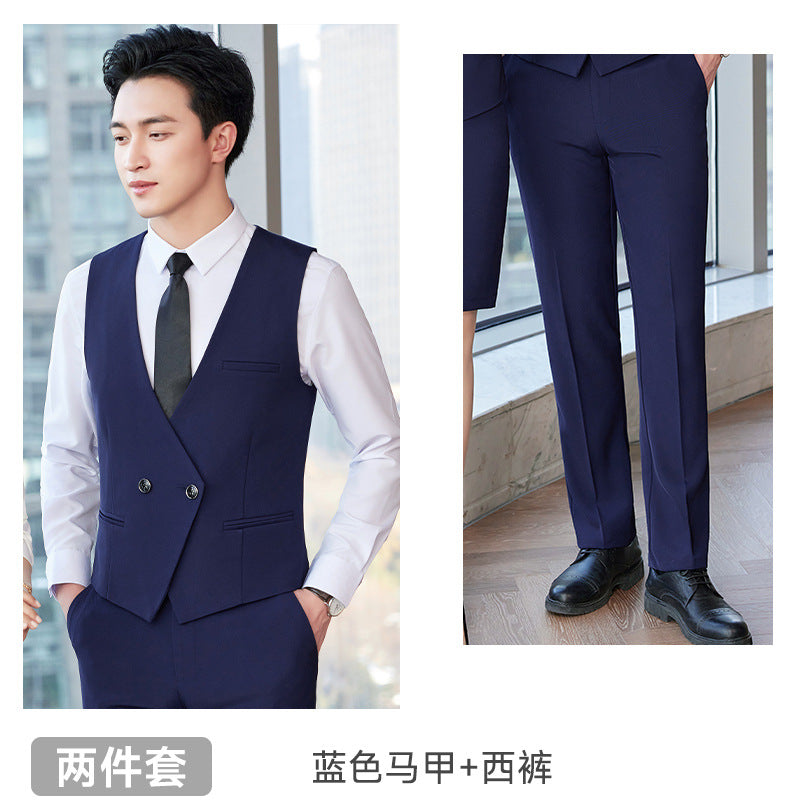 Professional vest suit female spring and summer stewardess uniform sales department hotel front desk jewelry shop beautician overalls