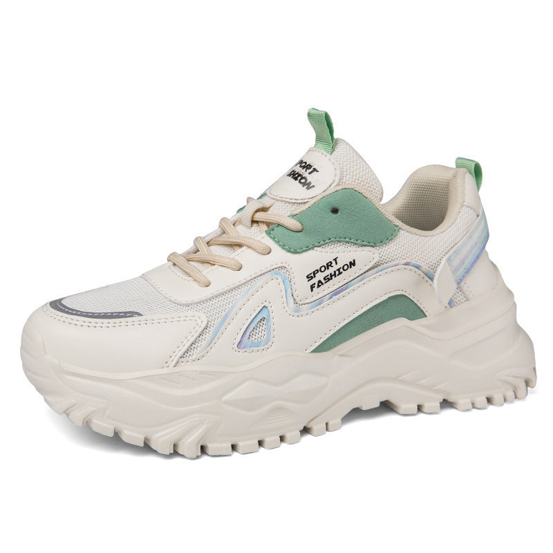 Spring and Summer New Sports Dad Shoes, Women's Casual Shoes, Low-Top Sports Shoes, Flat-Soled Platform Shoes, Lightweight Shoes