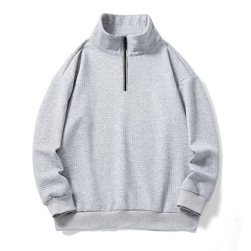 Men's Sweatshirts Cross-Border Spring and Autumn Trendy Brand Loose Large Size Stand Collar Versatile Sweatshirts Trendy Jackets