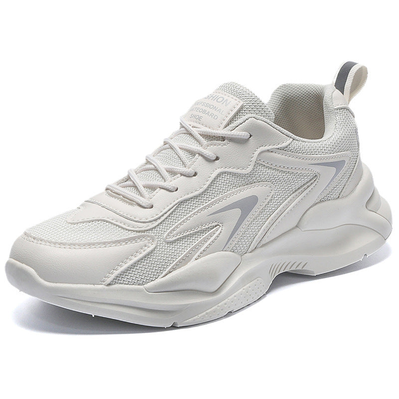 Men's Dad Shoes 2023 Spring Breathable Running Sneakers Thick-Soled Student Men's Shoes Trendy Versatile Mesh Casual Shoes