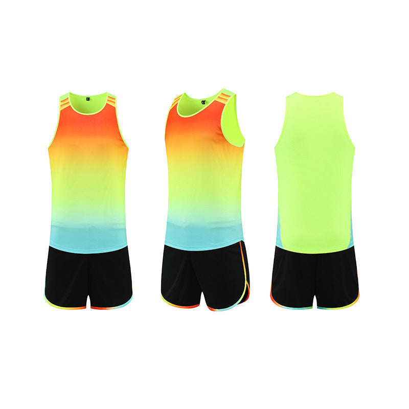 Customized Track and Field Clothing for Men and Women, Sports Students, Sprint Training Clothing, Marathon Running Suit, Vest, Sportswear, Printed Number