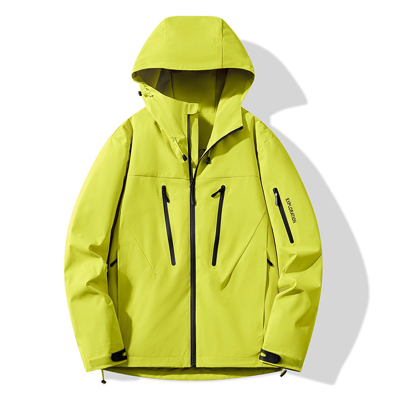 Niaojia Outdoor Jacket, Year of the Dragon Limited Waterproof and Windproof Men's and Women's Trendyy Jacket with Heat-Sealed Rubber