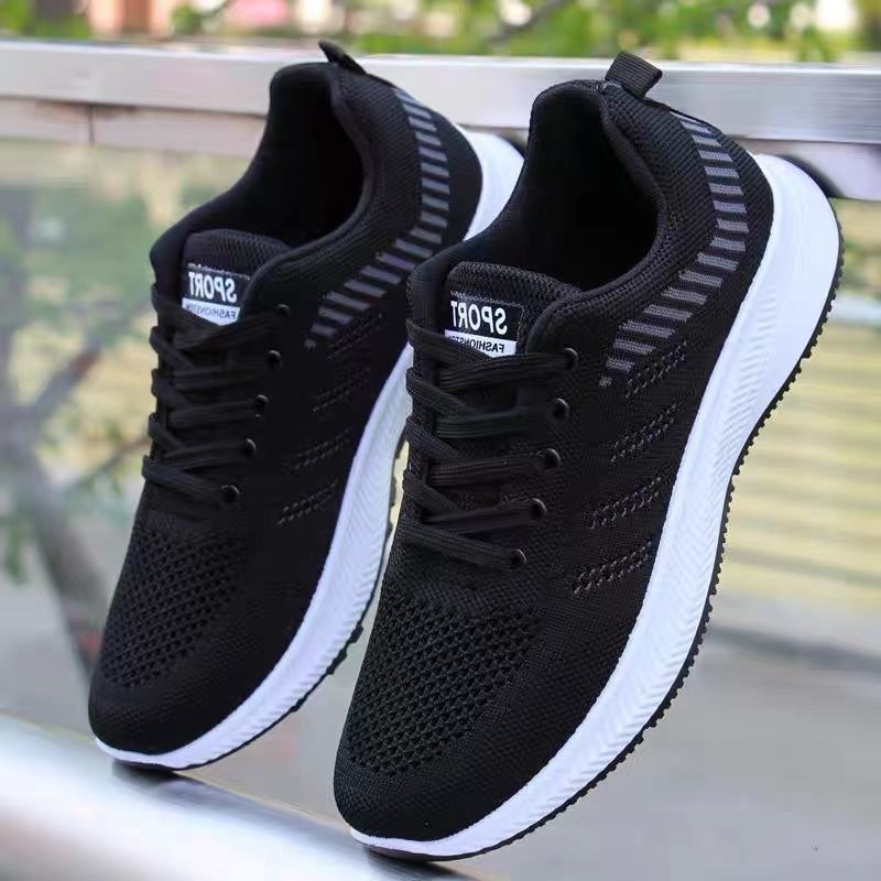 Shoes 2026 Sports Shoes Summer Breathable Mesh Shoes Versatile Casual Shoes Running Shoes Cross-Border Fly-Knit Trendy Shoes