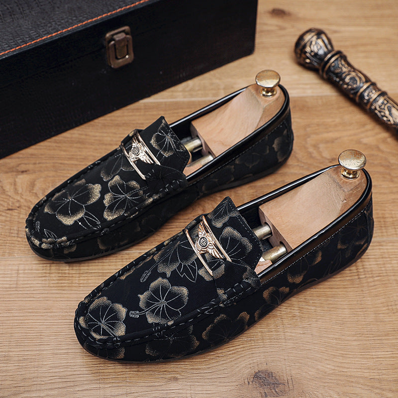 Spring New Men's Loafers Low-top Legs Men's Casual Shoes Fashionable All-match Loafers Slip-on