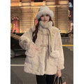 High-grade Wool Lamb Jacket Women's Winter 2024 New Fur Mid-length Quilted Thickened Cotton-padded Jacket