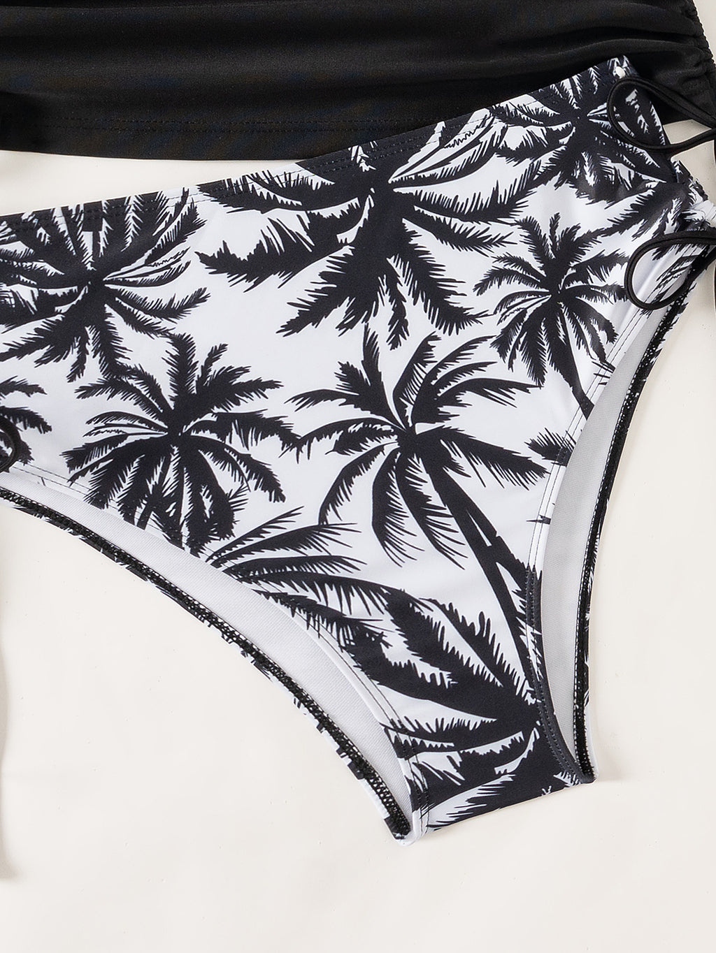 Billion Swimming 2024 New European and American Swimwear Printed High Elasticity Conservative Split Women's plus size Swimsuit Tankini
