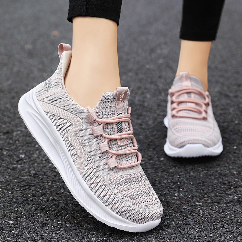 Women's Shoes 2026 Spring Casual Shoes Women's Shoes Comfortable Versatile Mom Shoes Breathable Sports Versatile Women's Flats