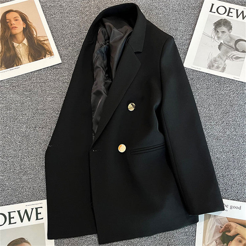 Cross-border Popular Small Suit Commuter plus size Metal Buckle Suit Women Jacket Amazon Women Loose Casual Jacket