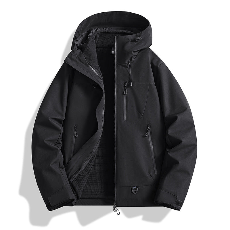 2025 New Style Jacket for Men and Women, Outdoor Three-In-One Windproof and Waterproof Detachable Two-Piece Jacket in Stock