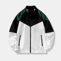 2023 Spring and Autumn Men's / women's Jacket Casual Sports Youth Stand Collar Color Block Fitted Coat Men's Breathable Long Sleeve