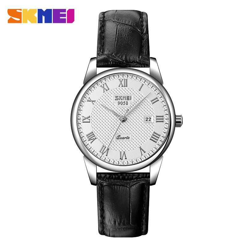 Time beauty skmei classic retro casual business temperament calendar watch men and women couples waterproof watch wholesale