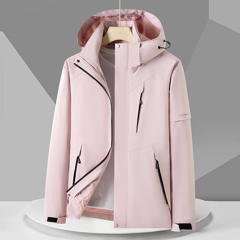 Cross-Border Spring and Autumn Jacket Casual Single-Layer Water-Repellent Outdoor Trendy Windproof Waterproof Loose Mountaineering Jacket Group Purchase