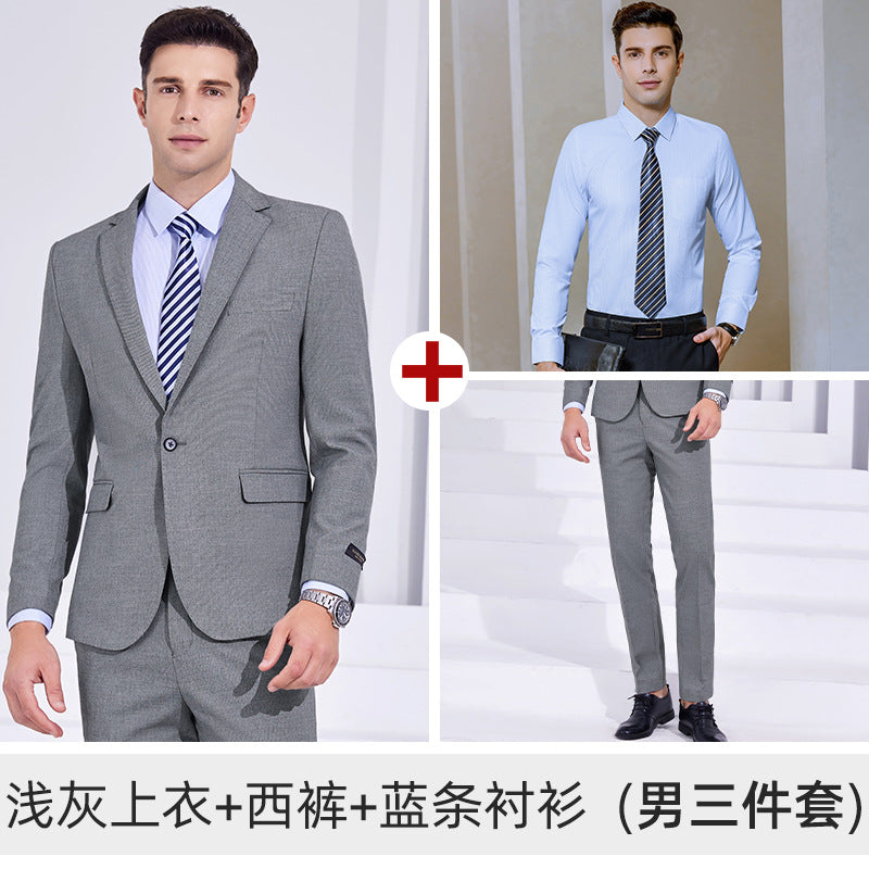Men's and women's high-end business suit suit civil servant interview formal suit teacher business wear overalls customization