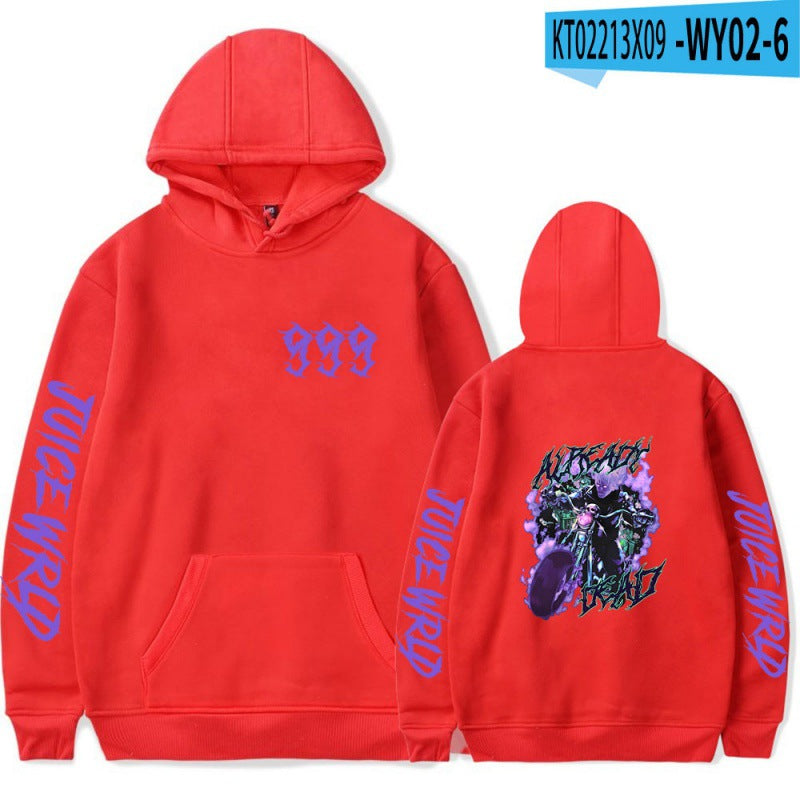 [Cross Border Code] Hot Print Juice WRLD Black Hoodies Men Hoodie