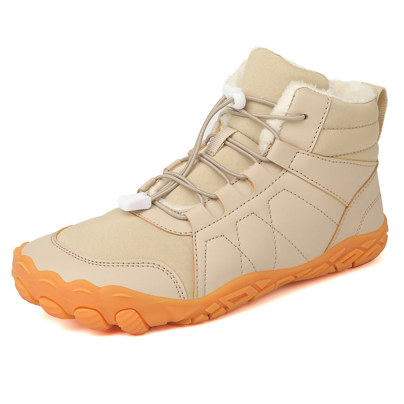 Ready Stock Snow Boots for Women, Fleece-Lined and Thickened Waterproof Boots, Men's Cotton Shoes, Thick-Soled Winter Warm Shoes, Outdoor Shoes, Exclusively for Cross-Border Sales