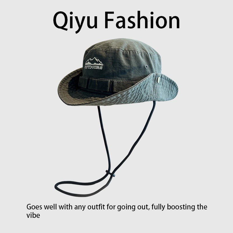 Camping and Hiking Hats for Men and Women with Small Head Circumference, Sun Hats for Summer, Face-Covering Sun Hats, Western Cowboy Hats with Large Brim