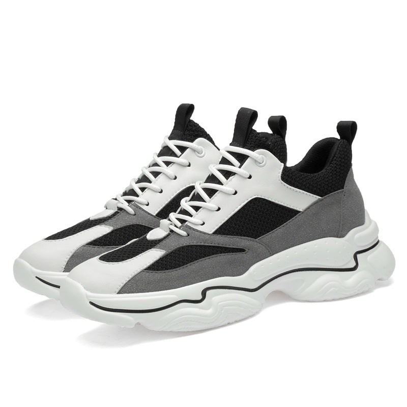 Summer Sports Shoes with Invisible Breathable Mesh, Casual Men's Sneakers, Dad Shoes, Height-Increasing Shoes, Men's Shoes