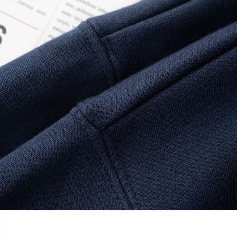450g heavyweight cotton polar fleece dark blue navy blue hooded sweater men's and women's Indigo warm lovers hoodie autumn and winter