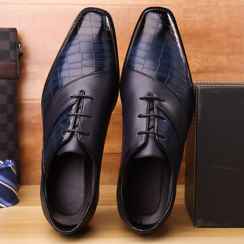 British Men's Business Formal Casual Leather Shoes Pointed Toe European and American Trendy Shoes for Men