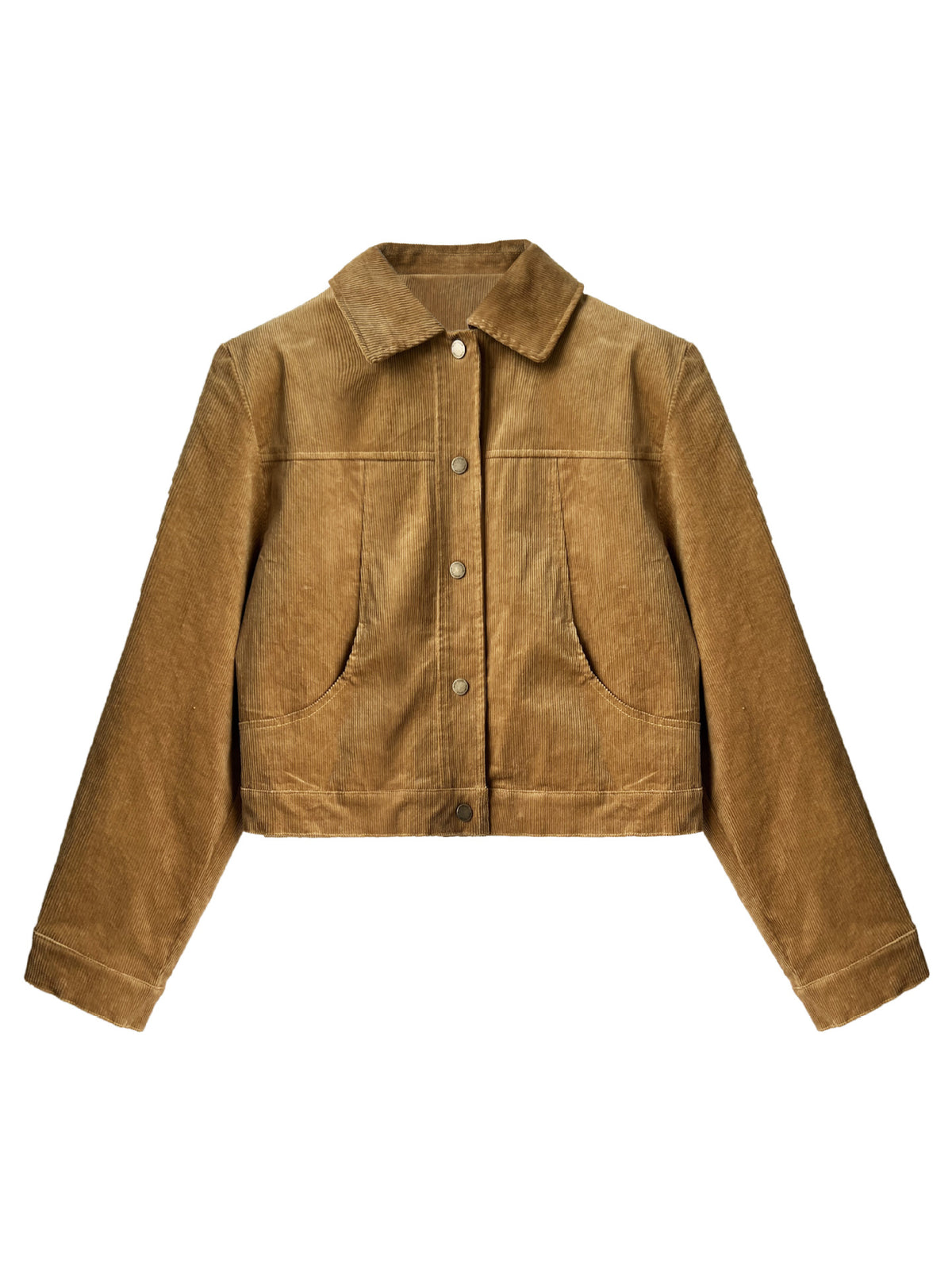 Luxi American Style Vintage Maillard Corduroy Coat Women's Autumn New Loose Casual Jacket Top 9700
