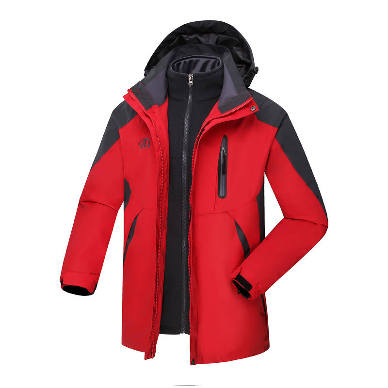 Xizang charge clothing three-in-one two-piece women's men's charge clothing outdoor leisure travel mountaineering clothing manufacturers