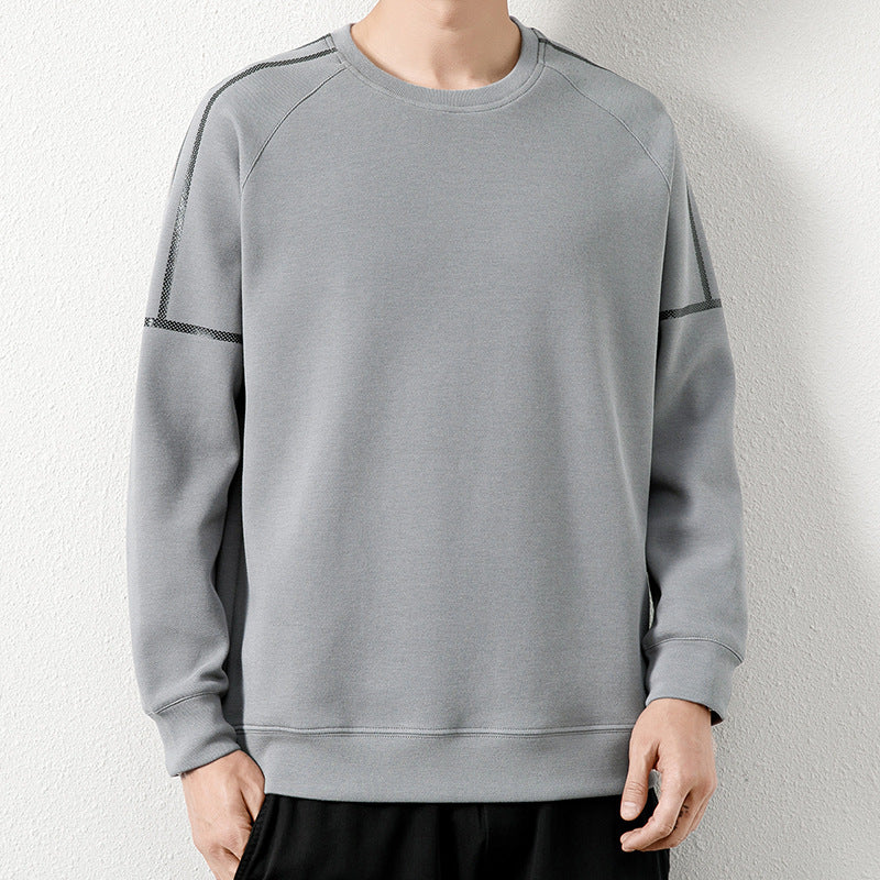 Sweater Men's Spring and Autumn New Simple ins Fashionable Top Men's Loose T-shirt Casual Round Neck Long Sleeve T-shirt