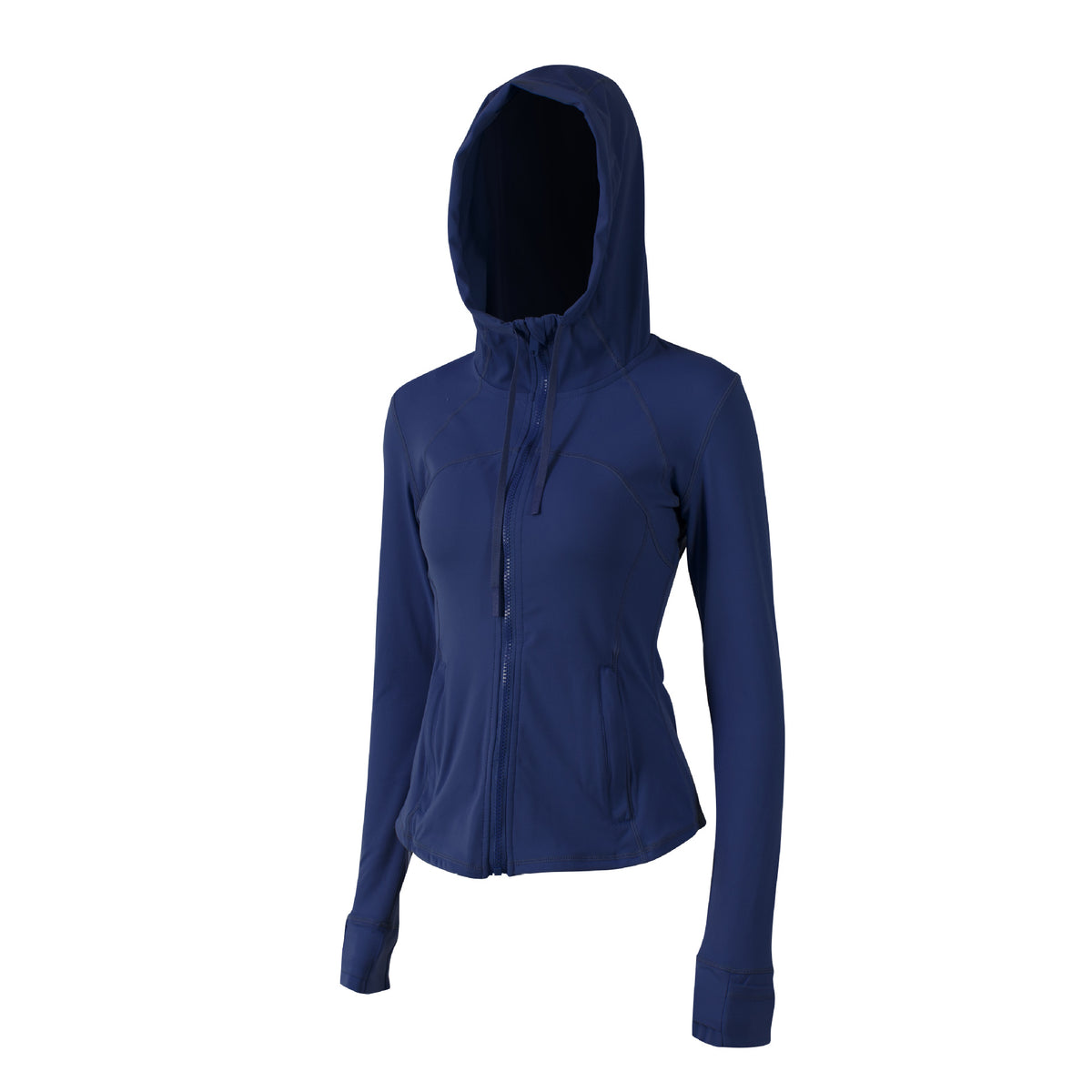 Autumn Yoga Clothing Hooded Fitness Hoodie Quick-drying Jacket Slim-fit Double-sided Scrusted Nylon Breathable Women's Sports Jacket