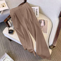 2024 Spring and Autumn New Straight Leg Wide Leg Pants Women's chubby girl Casual High Waist Pants Sag Casual Slimming Loose