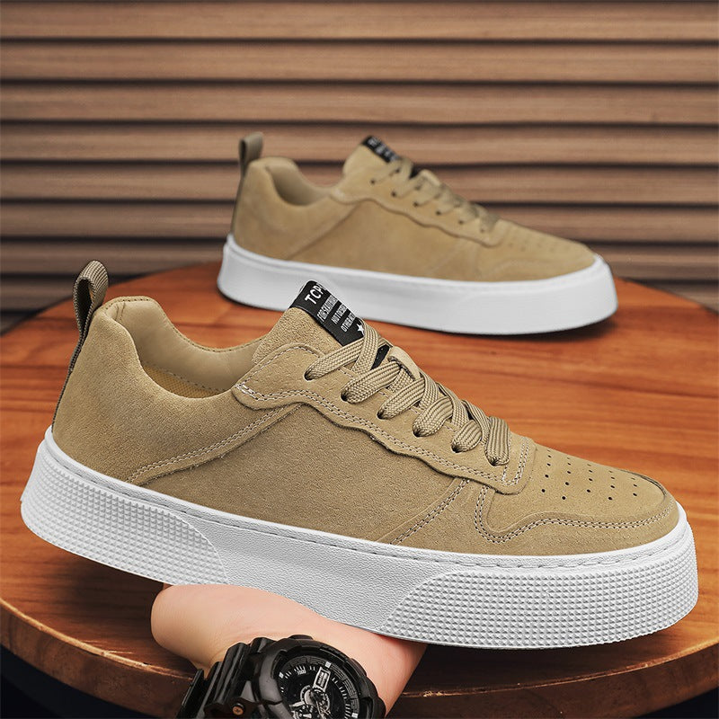 Men's Shoes Spring and Autumn New All-match Comfortable Thick Sole Lightweight Heightened Sneakers Casual Shoes