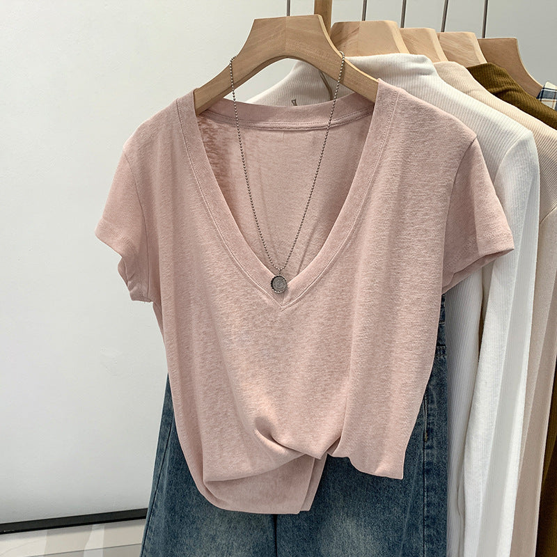 Loose Short Sleeve T-Shirt for Women, Summer 2025 New Fashion, High-Quality, Beautiful and Stylish