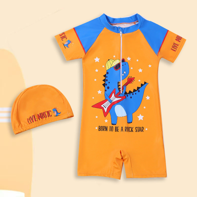 Children's Swimwear Boys Swimming Trunks Big Kids Swimming suit Baby Boy Split Sun Protection Swimsuit Cartoon Swimsuit