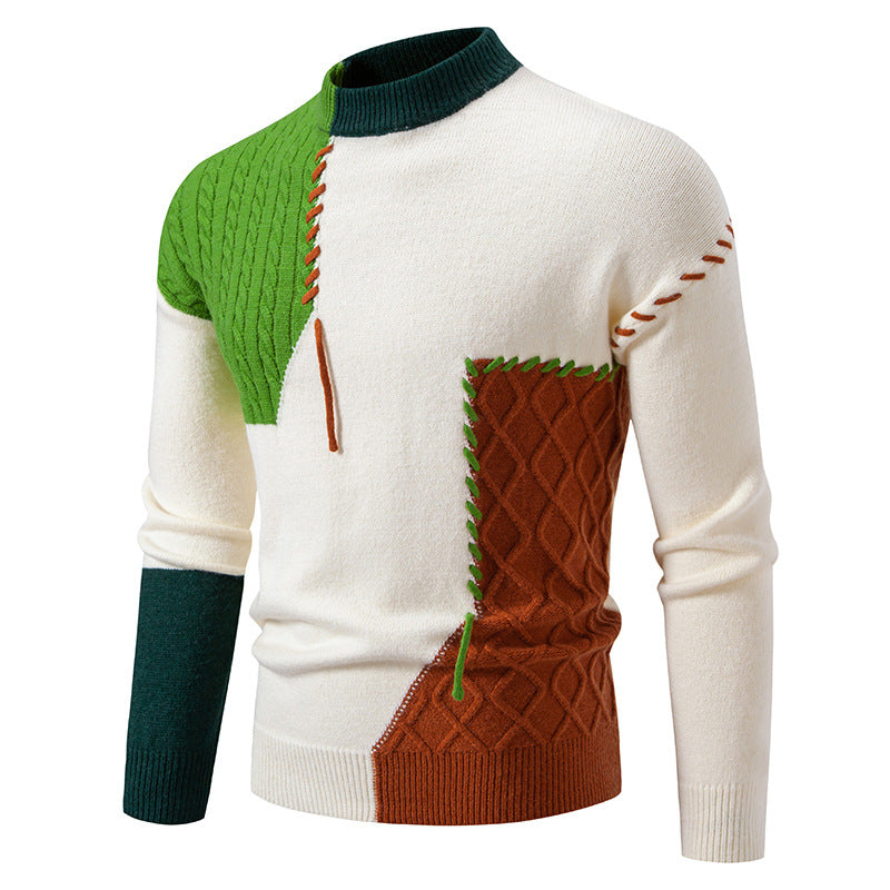 Sweater sweater men Amazon foreign trade cross-border sweater men's sweater personalized plus size inside men's wholesale